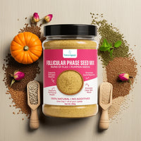 Follicular Phase seed blend for hormonal balance with flax and pumpkin seeds