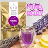 Relaxing lavender tea for sleep and stress relief