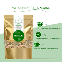 Herbal detox tea for cleansing and bloating relief