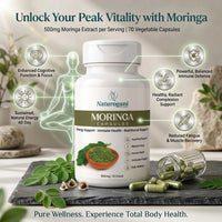 Moringa Capsules | Healthy Blood Sugar, Nutritional , Immune & Digestiver, Skin & Hair Support