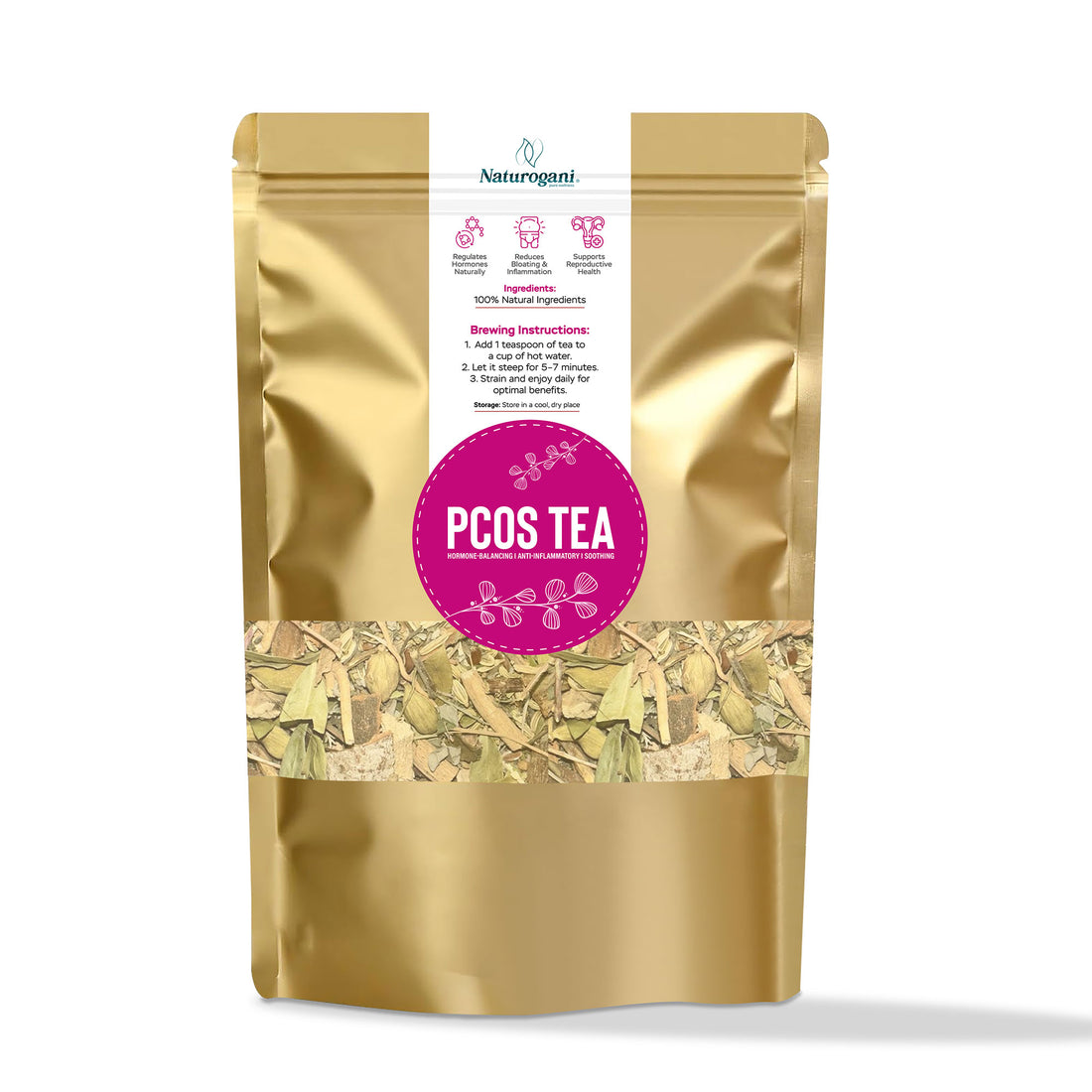 Herbal PCOS tea for hormone balance and fertility