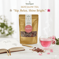 Skin Glow Tea with natural herbs for glowing and youthful skin
