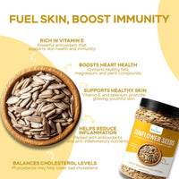 Organic sunflower seeds by Naturogani rich in vitamin E and nutrients