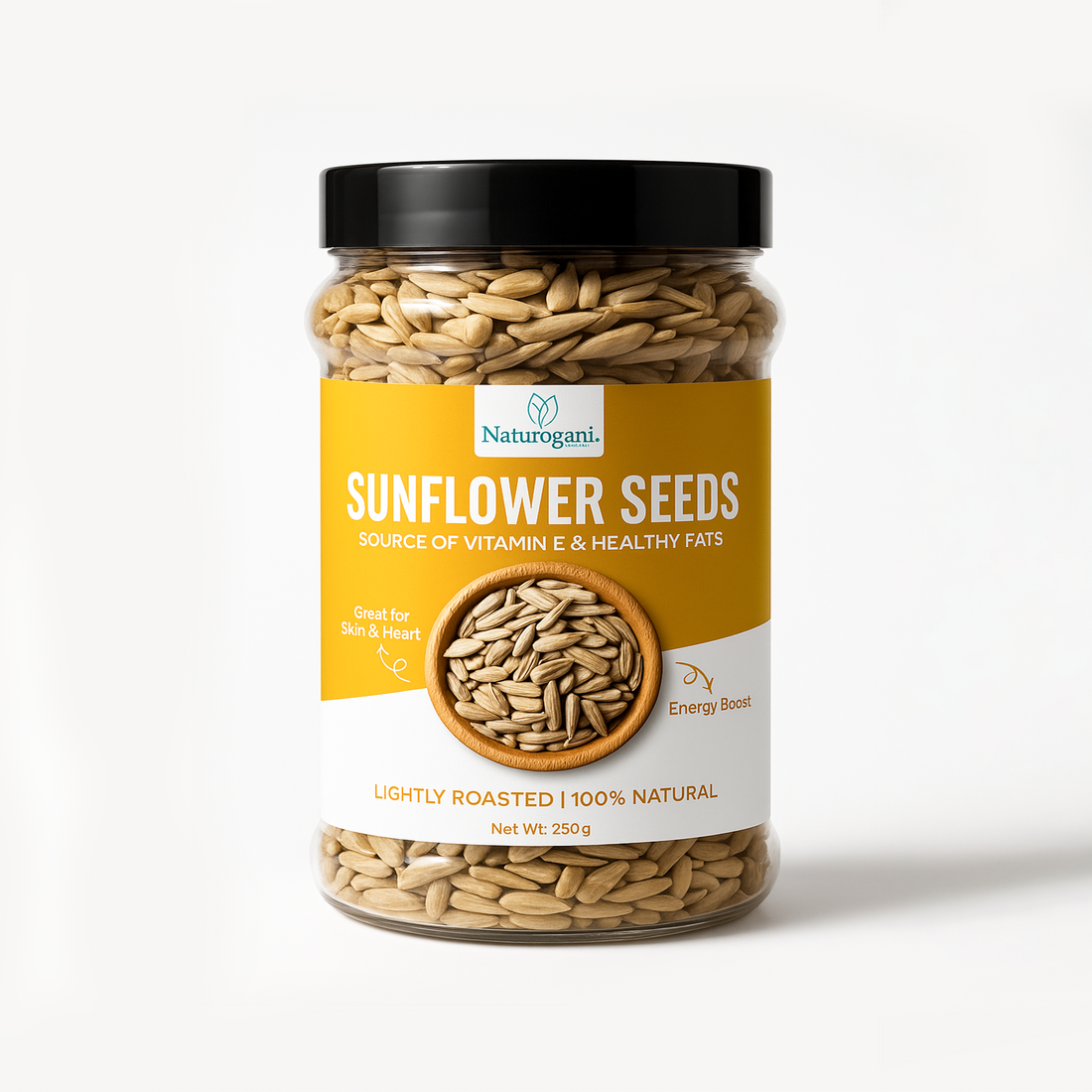 Protein-packed sunflower seeds for healthy skin & hair