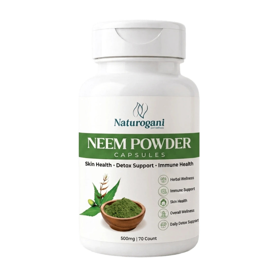 Neem Powder Capsules. | Acne-Prone, Skin Purity, Healthy Skin Barrier, Antioxidant Support