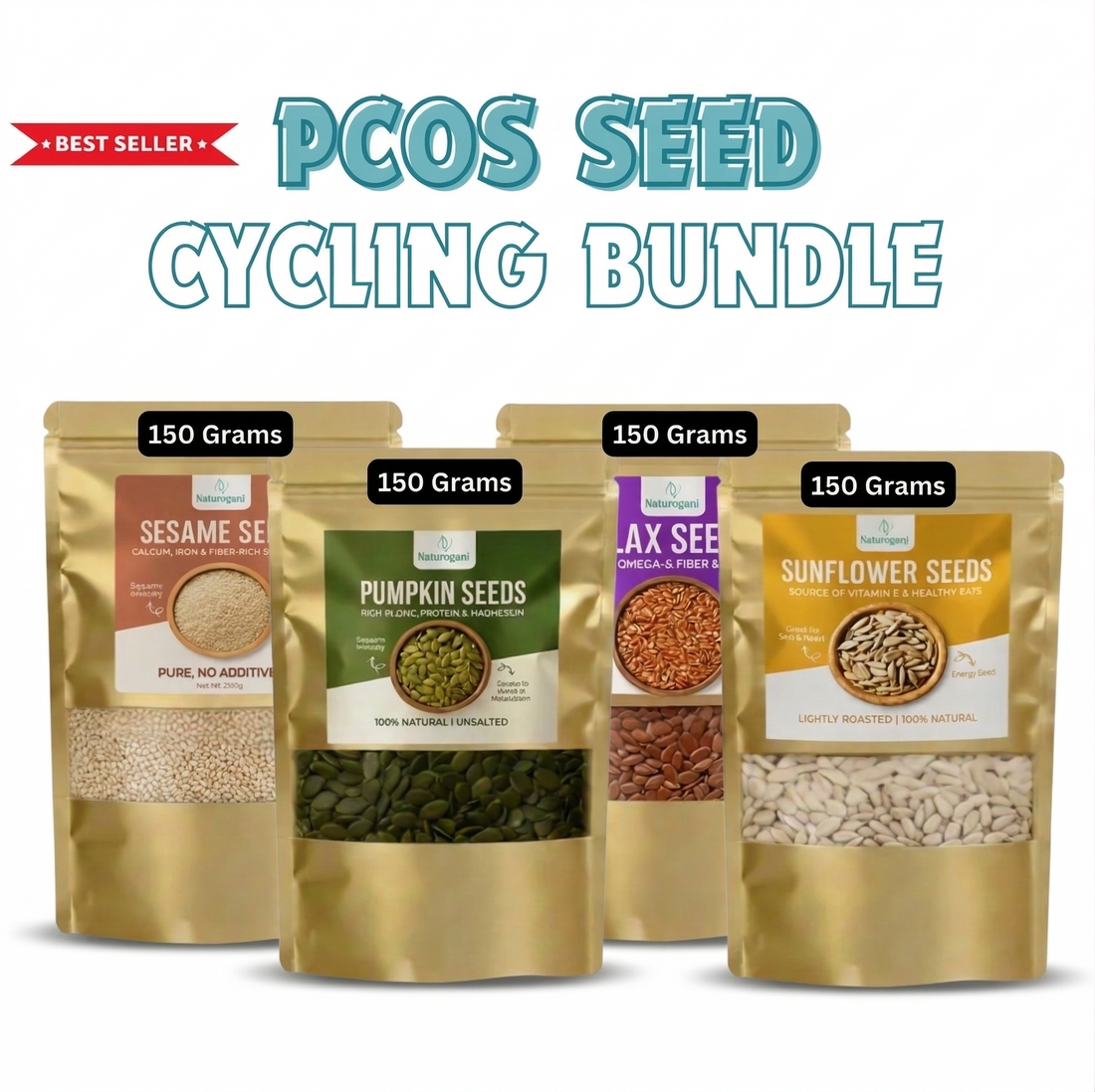 PCOS Seed Cycling Bundle - A