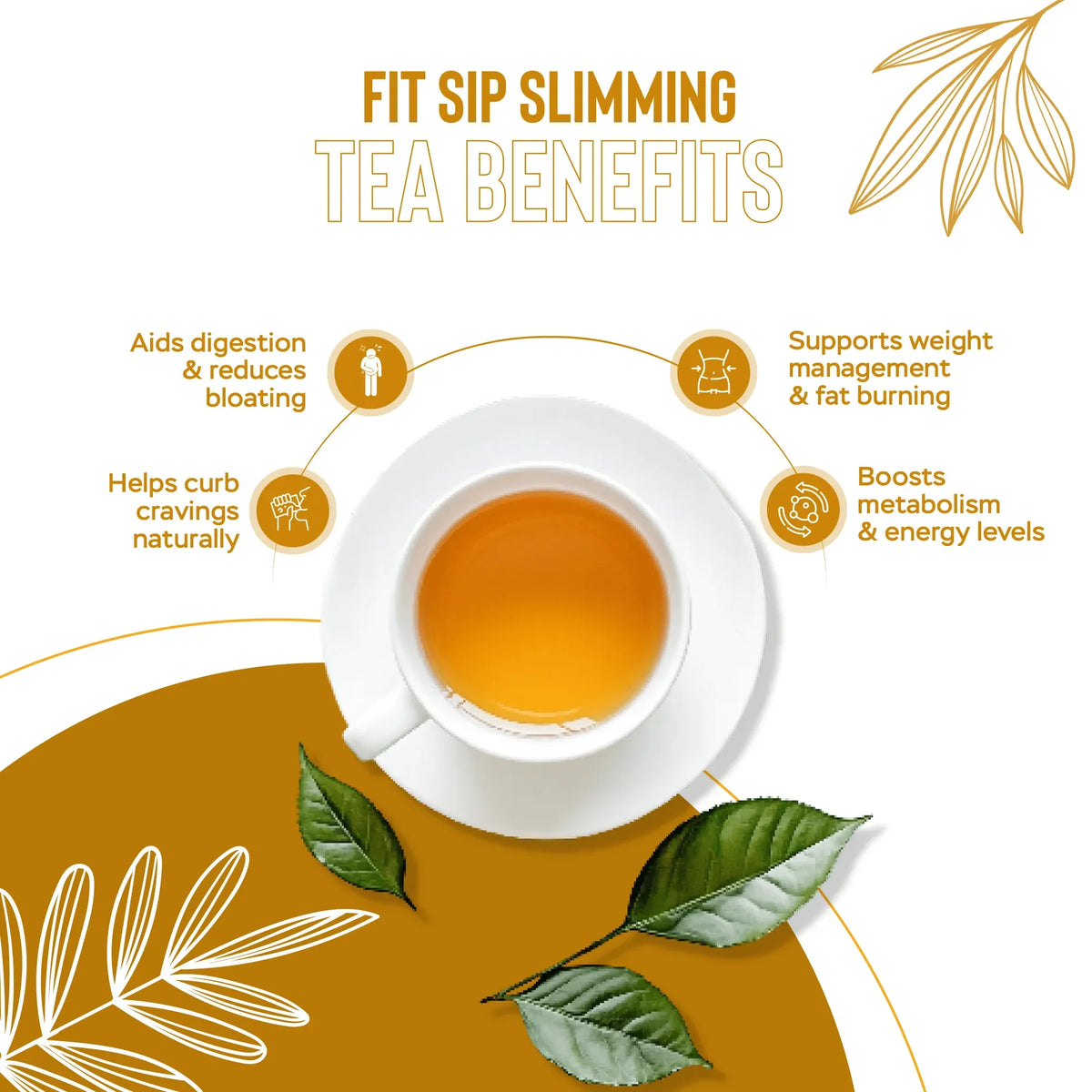 Herbal slimming tea for weight loss support
