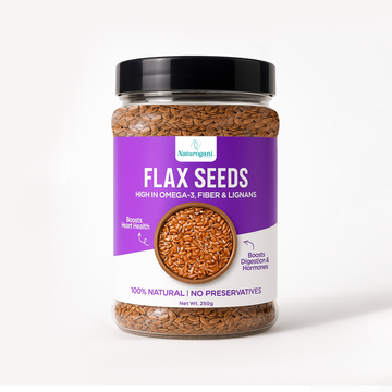 Omega-rich flax seeds for heart and digestion health