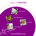 Naturogani lavender tea for relaxation and stress relief