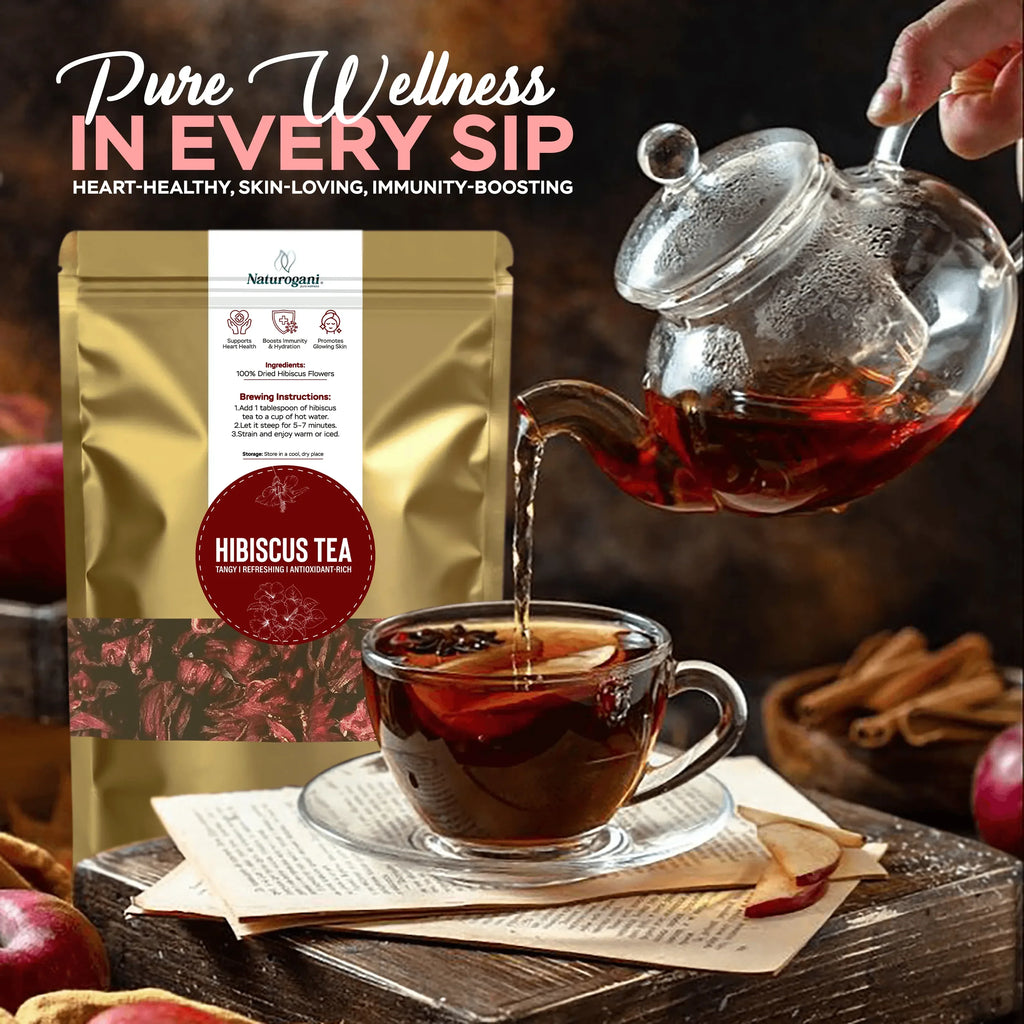 Hibiscus Tea for heart health and skin glow