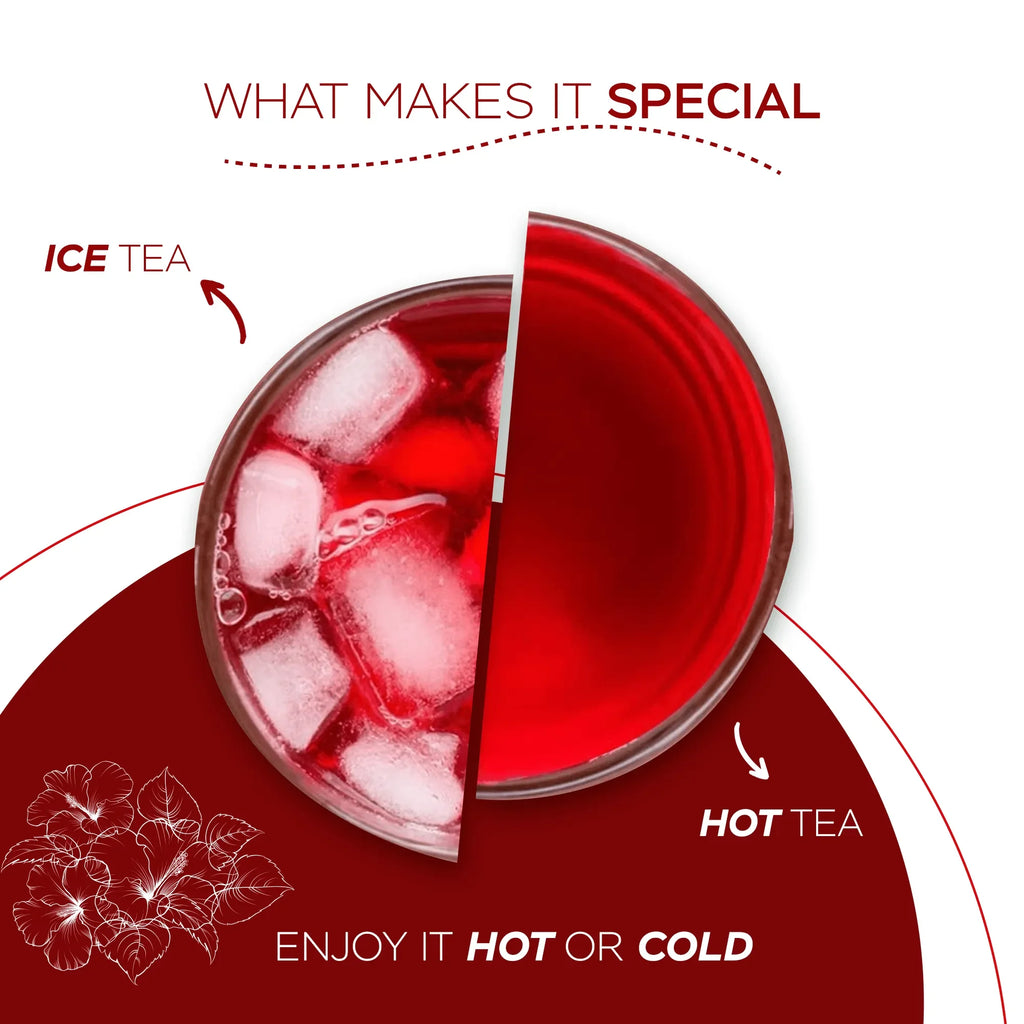 Hibiscus Tea for heart health and skin glow