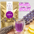 Relaxing lavender tea for sleep and stress relief