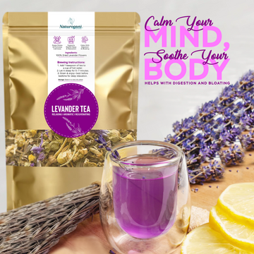 Relaxing lavender tea for sleep and stress relief