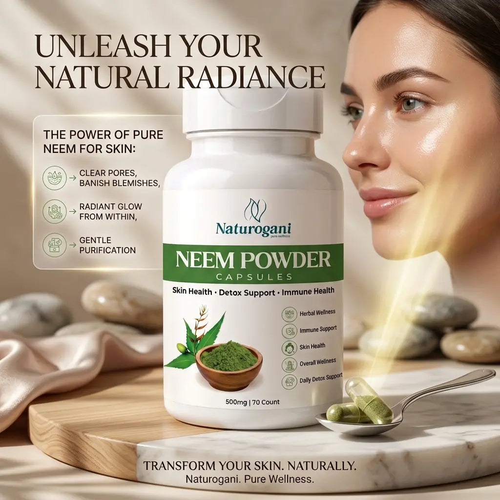 Neem Powder Capsules. | Acne-Prone, Skin Purity, Healthy Skin Barrier, Antioxidant Support