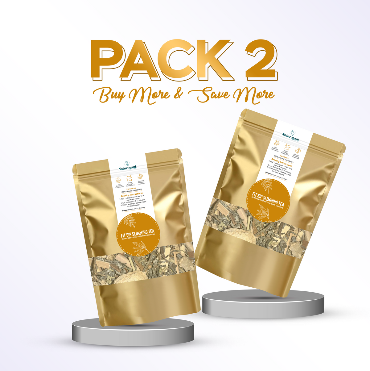 Fit Sip Slimming Tea | weight management, Appetite Control, Bloating, Fat Burn, metabolism Support