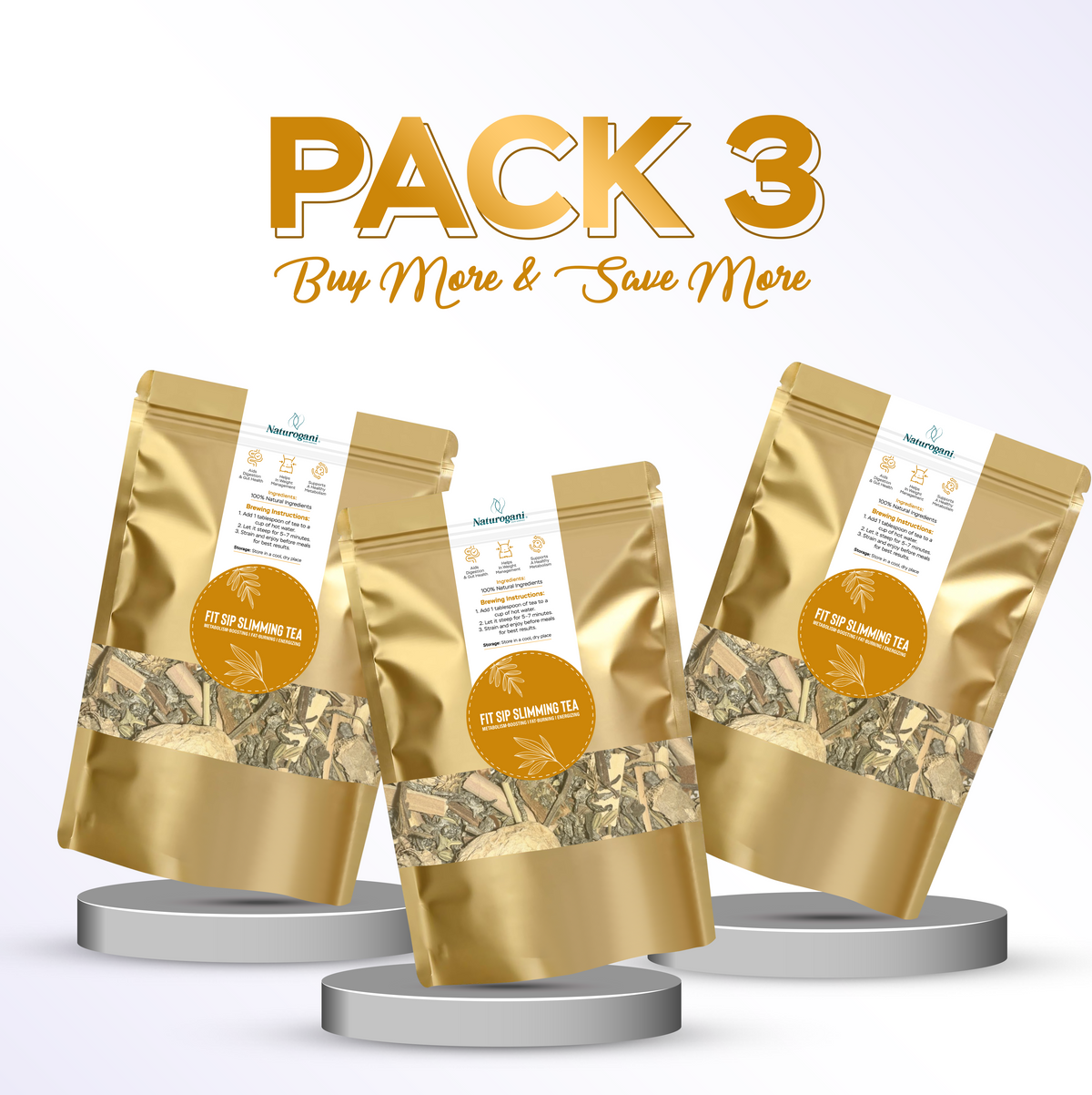 Fit Sip Slimming Tea | weight management, Appetite Control, Bloating, Fat Burn, metabolism Support
