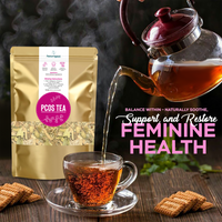 Herbal PCOS tea for hormone balance and fertility
