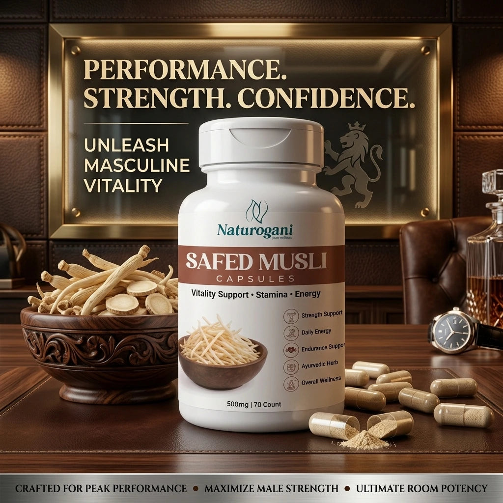Safed Musli Capsule | Men’s Vitality, Physical Performance, Healthy Libido, Energy & Stamina