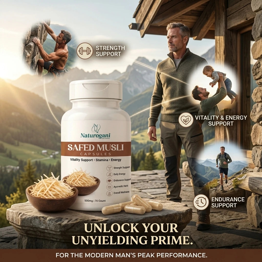 Safed Musli Capsule | Men’s Vitality, Physical Performance, Healthy Libido, Energy & Stamina