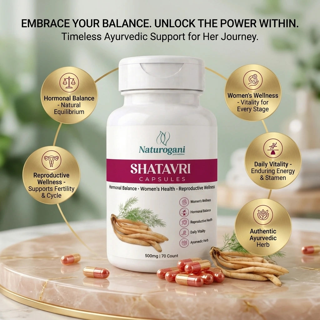 Shatavri Capsules | Hormonal Balance, Menstrual & Lactation, Women’s Wellness Support