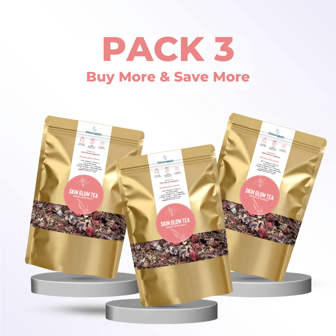 Herbal tea for brighter, glowing skin – Naturogani Skin Glow Tea