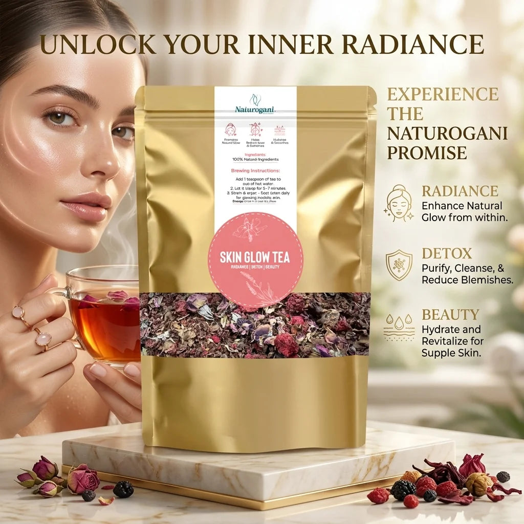 Skin Glow Tea | Natural Glow, Clear Complexion, Healthy Skin, Natural Radiance, Antioxidant Support