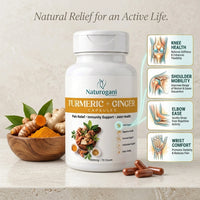 Turmeric & Ginger Capsules | Joint & muscle Pain, Anti Inflammation, Immunity